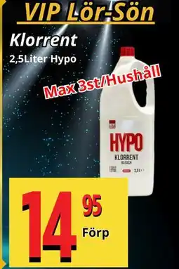 Supergrossen Klorrent, Medlemspris erbjuda