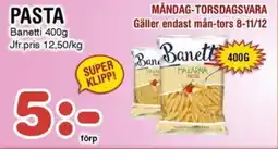 Nya Pulsen Banetti Pasta erbjuda