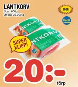 Nya Pulsen Scan Lantkorv erbjuda