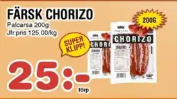 Nya Pulsen Palcarsa Färsk chorizo erbjuda