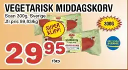 Nya Pulsen Scan Vegetarisk middagskorv erbjuda