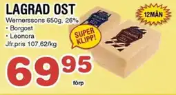 Nya Pulsen Wernerssons Lagrad ost erbjuda