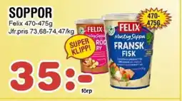 Nya Pulsen FELIX Soppor erbjuda