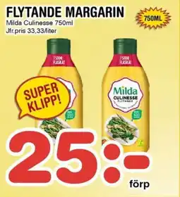 Nya Pulsen Milda Flytande margarin erbjuda