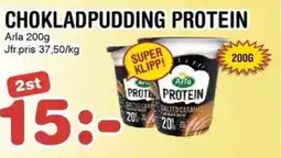 Nya Pulsen Arla Chokladpudding protein erbjuda