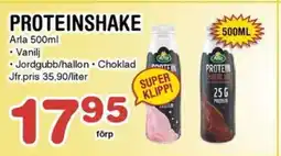 Nya Pulsen Arla Proteinshake erbjuda