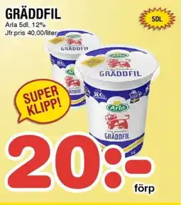 Nya Pulsen Arla Gräddfil erbjuda