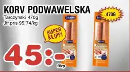 Nya Pulsen Tarczynski Korv podwawelska erbjuda