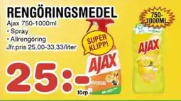 Nya Pulsen AJAX Rengöringsmedel erbjuda