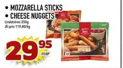 Nya Pulsen Lindströms Mozzarella sticks • Cheese nuggets erbjuda