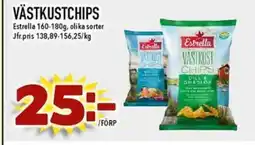 Nya Pulsen Estrella Västkustchips erbjuda