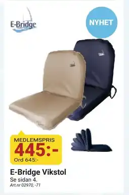 Erlandsons Brygga E-Bridge Vikstol, Medlemspris erbjuda