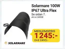 Erlandsons Brygga Solarmare 100W IP67 Ultra Flex, Medlemspris erbjuda