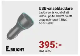 Erlandsons Brygga USB-snabbladdare erbjuda