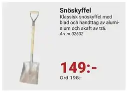 Erlandsons Brygga Snöskyffel erbjuda