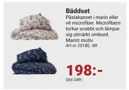 Erlandsons Brygga Bäddset erbjuda