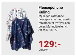 Erlandsons Brygga Fleeceponcho Kuling erbjuda