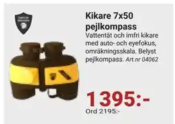 Erlandsons Brygga Kikare 7x50 pejlkompass erbjuda