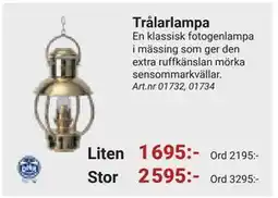 Erlandsons Brygga Trålarlampa erbjuda