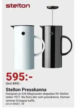 Erlandsons Brygga Stelton Presskanna erbjuda