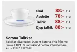 Erlandsons Brygga Sorona Tallrkar erbjuda