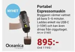 Erlandsons Brygga Portabel Espressomaskin erbjuda