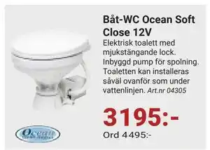 Erlandsons Brygga Båt-WC Ocean Soft Close 12V erbjuda