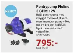 Erlandsons Brygga Pentrypump Floline 3 GPM 12V erbjuda