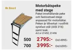 Erlandsons Brygga Motorbåtspeke med stege erbjuda