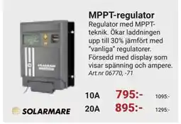 Erlandsons Brygga MPPT-regulator erbjuda