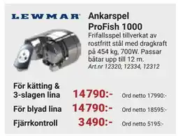 Erlandsons Brygga Ankarspel ProFish 1000 erbjuda