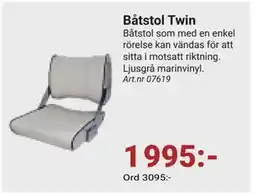 Erlandsons Brygga Båtstol Twin erbjuda