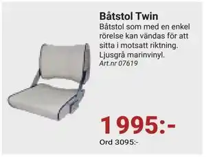 Erlandsons Brygga Båtstol Twin erbjuda