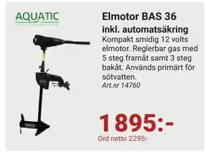Erlandsons Brygga Elmotor BAS 36 erbjuda