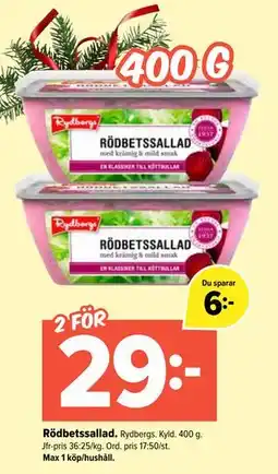 Coop Extra Rödbetssallad erbjuda