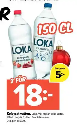 Coop Extra Kolsyrat vatten erbjuda