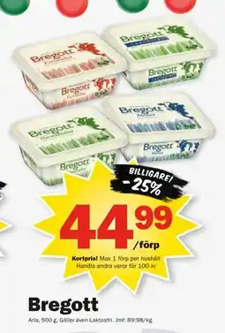 Pekås Bregott, Medlemspris erbjuda