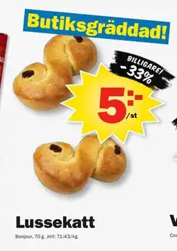 Pekås Lussekatt erbjuda