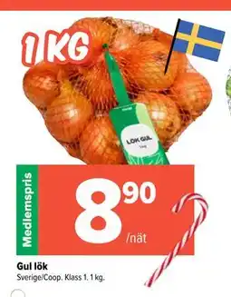 Coop Extra Gul lök, Medlemspris erbjuda