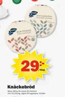 Pekås Knäckebröd erbjuda