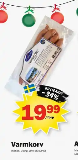 Pekås Varmkorv erbjuda