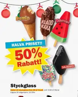 Pekås Styckglass erbjuda