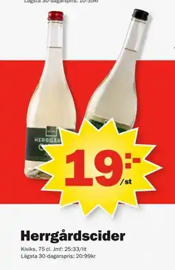 Pekås Herrgårdscider erbjuda