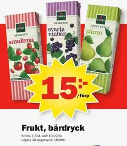 Pekås Frukt, bärdryck erbjuda