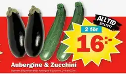 Pekås Aubergine & Zucchini erbjuda