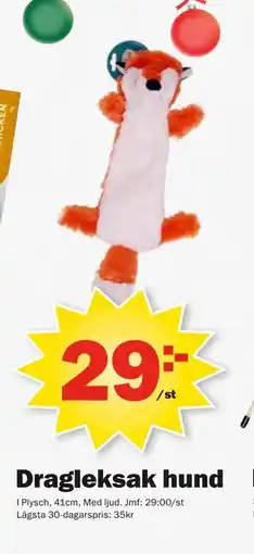 Pekås Dragleksak hund erbjuda