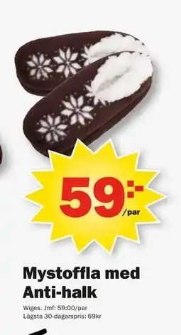 Pekås Mystoffla med Anti-halk erbjuda