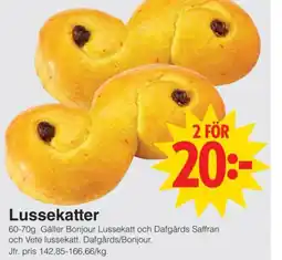 Matöppet Lussekatter erbjuda