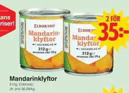 Matöppet ELDORADO Mandarinklyftor erbjuda