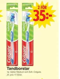 Matöppet Colgate Tandborstar erbjuda